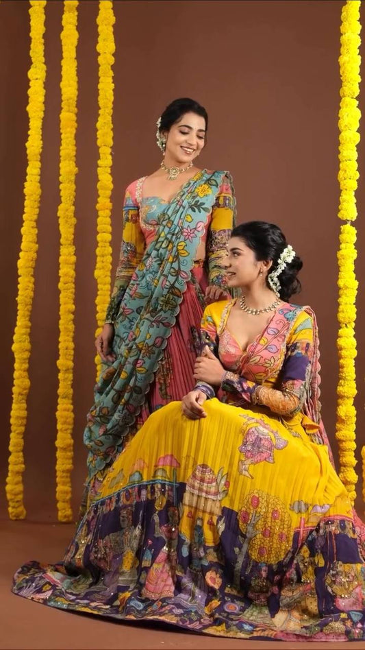 7 Exquisite Kalamkari Lehenga Choli Designs That Blend Timeless Heritage with Contemporary Elegance