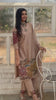Beige Floral Kalamkari Kurta Set with Dupatta – Printed Appliques & Scallop Border
